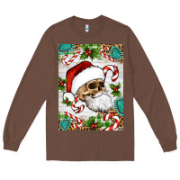 Chestnut Christmas hippie skeleton santa Long Sleeve Tee - Artiststas