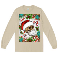 Mushroom Christmas hippie skeleton santa Long Sleeve Tee - Artiststas