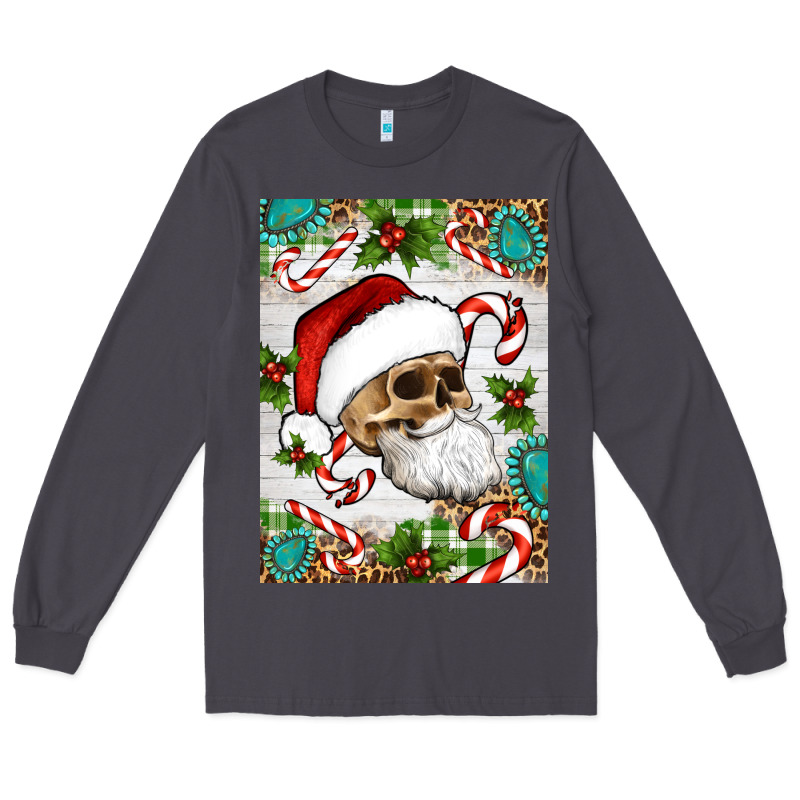 Christmas Hippie Skeleton Santa Long Sleeve Tee by Artiststas | Teevron