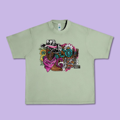 Cowgirl2 Urban Heavy Tee Designed By Sublimationcraftshop
