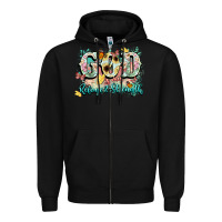 Black god is my refugee and strength Zipper Hoodie - NancyCooperArtShop