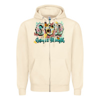 Sandshell god is my refugee and strength Zipper Hoodie - NancyCooperArtShop