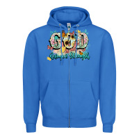 True Royal god is my refugee and strength Zipper Hoodie - NancyCooperArtShop