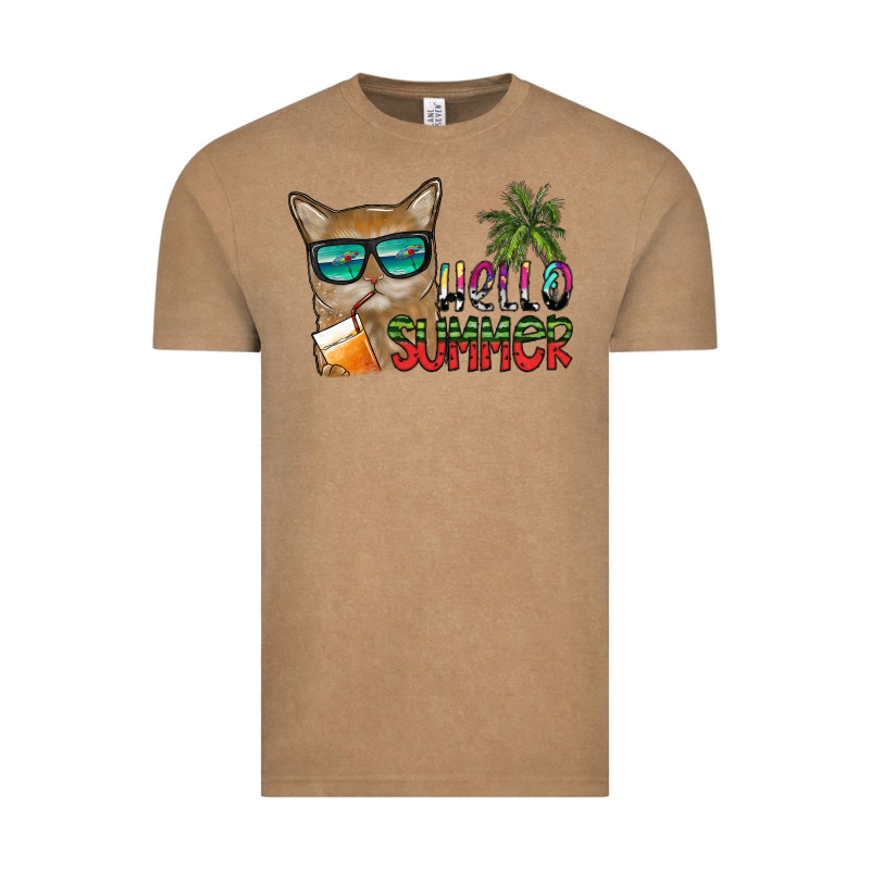 Hello Summer Vintage Tee by SublimationCraftShop | Teevron