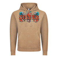 Vintage Coffee sister American football Vintage Hoodie - Zillion Design Studio