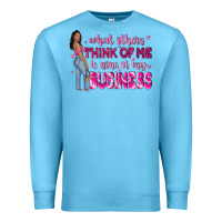 Ocean Blue what other think of me is none of my business Premium Sweatshirt - NancyCooperArtShop