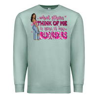 Seafoam what other think of me is none of my business Premium Sweatshirt - NancyCooperArtShop