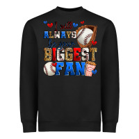 Black i will always be your biggest fan baseball Heavyweight Sweatshirt - Zillion Design Studio