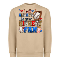 Mushroom i will always be your biggest fan baseball Heavyweight Sweatshirt - Zillion Design Studio