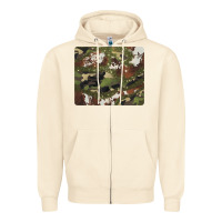 Sandshell black and brown cowhide camouflage Zipper Hoodie - BarkalooDesign