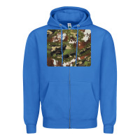 True Royal black and brown cowhide camouflage Zipper Hoodie - BarkalooDesign