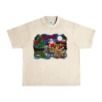 Sandshell heaux heaux heaux christmas louisiana swamp Urban Heavy Tee - FaDigitalArtStudio