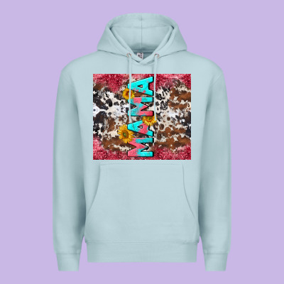 Mama Cowhide  Sunflowers Premium Hoodie Designed By Lillyallendesigns