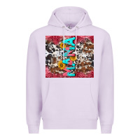 Lilac mama cowhide  sunflowers Premium Hoodie - LillyAllenDesigns