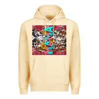 Pina Colada mama cowhide  sunflowers Premium Hoodie - LillyAllenDesigns