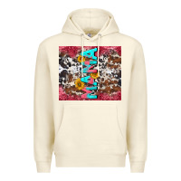 Sandshell mama cowhide  sunflowers Premium Hoodie - LillyAllenDesigns