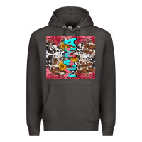 Smoke mama cowhide  sunflowers Premium Hoodie - LillyAllenDesigns