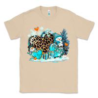 Mushroom winter hearts with snowmans Classic Tee - AdoDesignShop
