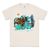 Natural winter hearts with snowmans Classic Tee - AdoDesignShop