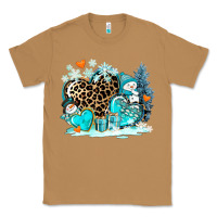 Toasted Coconut winter hearts with snowmans Classic Tee - AdoDesignShop