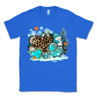 True Royal winter hearts with snowmans Classic Tee - AdoDesignShop