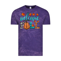 Cloud Purple welcome fall Vintage Tee - HRA Design Shop