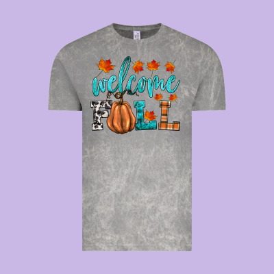 Welcome Fall Vintage Tee Designed By Hra Design Shop