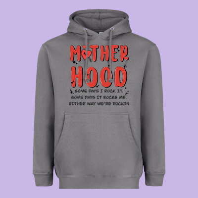 Motherhood Some Day I Rock It Heavyweight Hoodie Designed By Maliassmallbusiness