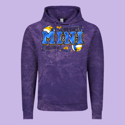 Mini Volleyball Vintage Hoodie Designed By Zillion Design Studio