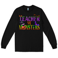 Black teacher of monsters Long Sleeve Tee - BundleAndBundleShop