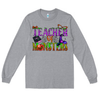 Heather Grey teacher of monsters Long Sleeve Tee - BundleAndBundleShop