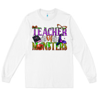 White teacher of monsters Long Sleeve Tee - BundleAndBundleShop