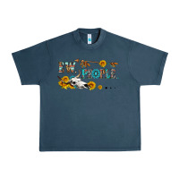 Midnight Navy ew people with cross Urban Heavy Tee - HRA Design Shop