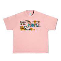Salmon ew people with cross Urban Heavy Tee - HRA Design Shop