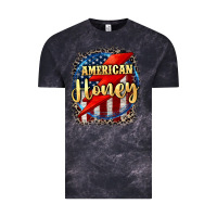 Cloud Black American honey 4th of july Vintage Tee - CowGirlArtShop