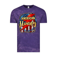 Cloud Purple American honey 4th of july Vintage Tee - CowGirlArtShop