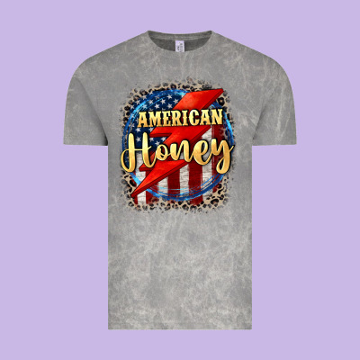 American Honey 4th Of July Vintage Tee Designed By Cowgirlartshop