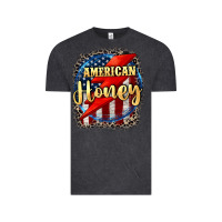 Vintage Black American honey 4th of july Vintage Tee - CowGirlArtShop