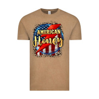 Vintage Coffee American honey 4th of july Vintage Tee - CowGirlArtShop