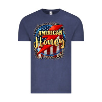 Vintage Denim American honey 4th of july Vintage Tee - CowGirlArtShop