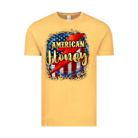 Vintage Mustard American honey 4th of july Vintage Tee - CowGirlArtShop