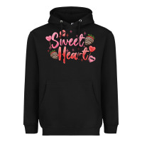 Black sweet heart Heavyweight Hoodie - MaliasSmallBusiness