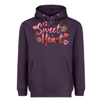 Plum sweet heart Heavyweight Hoodie - MaliasSmallBusiness