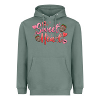Sage sweet heart Heavyweight Hoodie - MaliasSmallBusiness