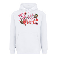 White sweet heart Heavyweight Hoodie - MaliasSmallBusiness