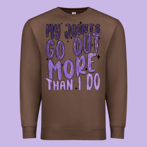 My Joints Go Out More Than ı Do Premium Sweatshirt Designed By Maliassmallbusiness