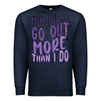 Navy my joints go out more than ı do Premium Sweatshirt - MaliasSmallBusiness