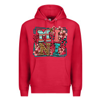 Cardinal floral leopard frame mini Premium Hoodie - LillyAllenDesigns