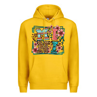 Lemon floral leopard frame mini Premium Hoodie - LillyAllenDesigns