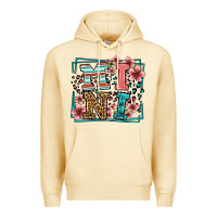 Pina Colada floral leopard frame mini Premium Hoodie - LillyAllenDesigns